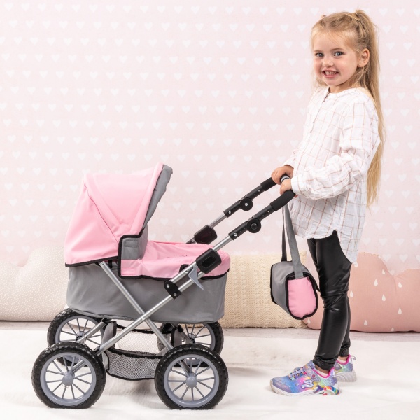 Coche Plegable para Muñecas Realistas con Bolso - Imagen 5