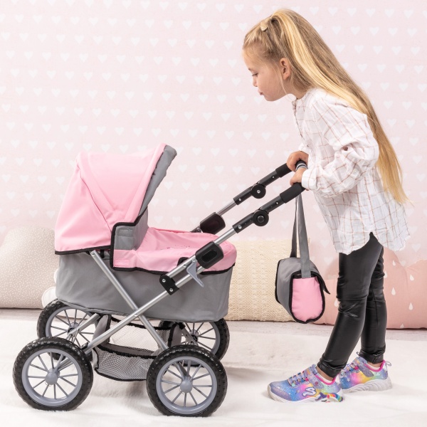 Coche Plegable para Muñecas Realistas con Bolso - Imagen 6