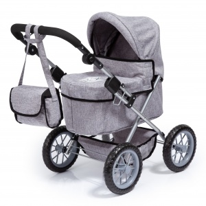 Coche Plegable para Muñecas Realistas con Bolso