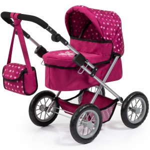 Coche Plegable para Muñecas Realistas con Bolso