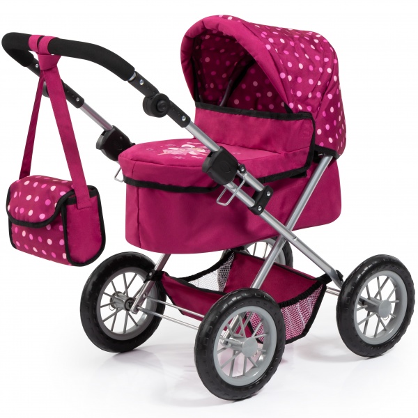 Coche Plegable para Muñecas Realistas con Bolso