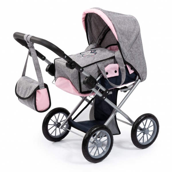 Coche Plegable para Muñecas Realistas con Bolso