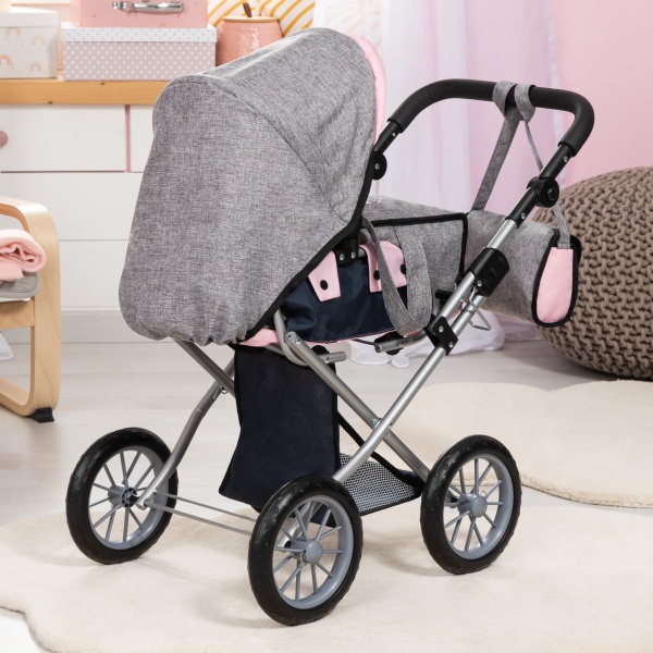 Coche Plegable para Muñecas Realistas con Bolso - Imagen 5