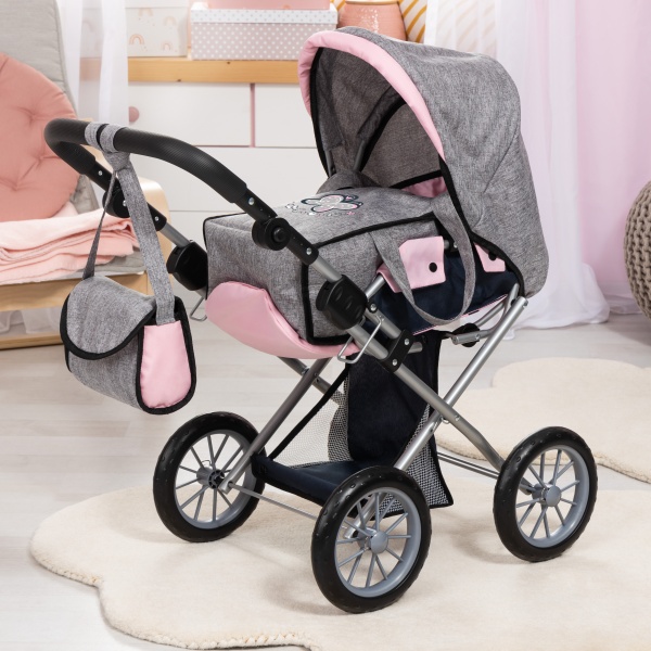 Coche Plegable para Muñecas Realistas con Bolso - Imagen 6