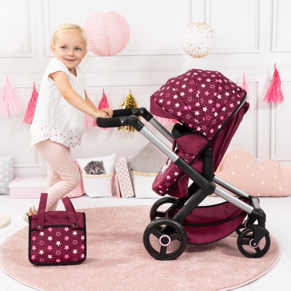 Bayer Design Doll Stroller Xeo - muñecas de hasta 18 Pulgadas, - Imagen 5