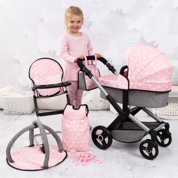 Bayer Design Doll Stroller - Xeo, with Highchair - Imagen 5