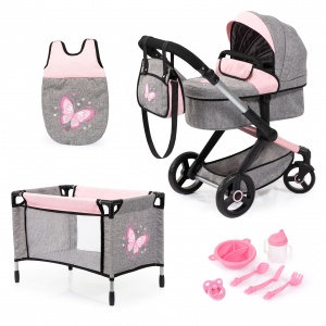 Bayer Design Doll Stroller & Playpen set - XEO