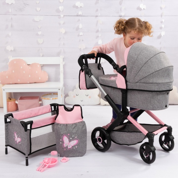 Bayer Design Doll Stroller & Playpen set - XEO - Imagen 5