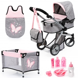 Bayer Design Doll Stroller with PlayPenMilano