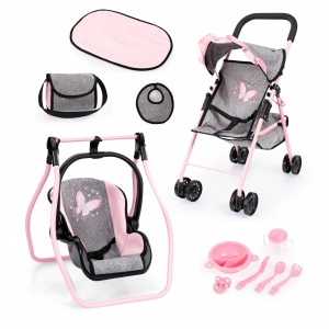 Doll Stroller with Pushchair Combo, Bayer Design